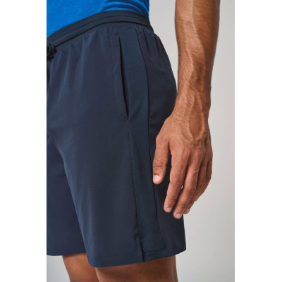 Calção eco-responsável 2 em 1 com interior integrado de homem